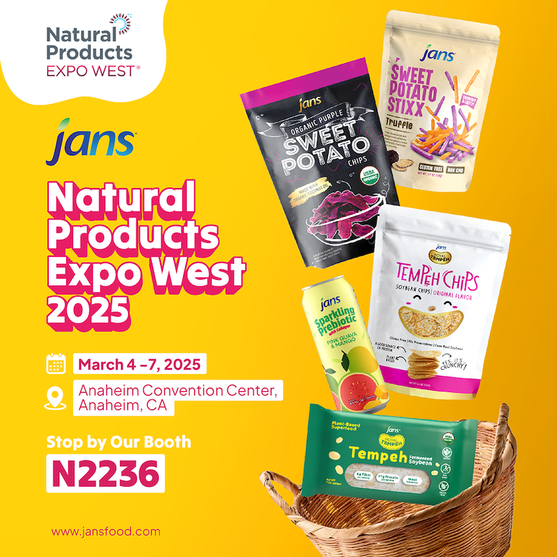 Natural Products Expo West – Jans Organic & Plant-Based Snacks