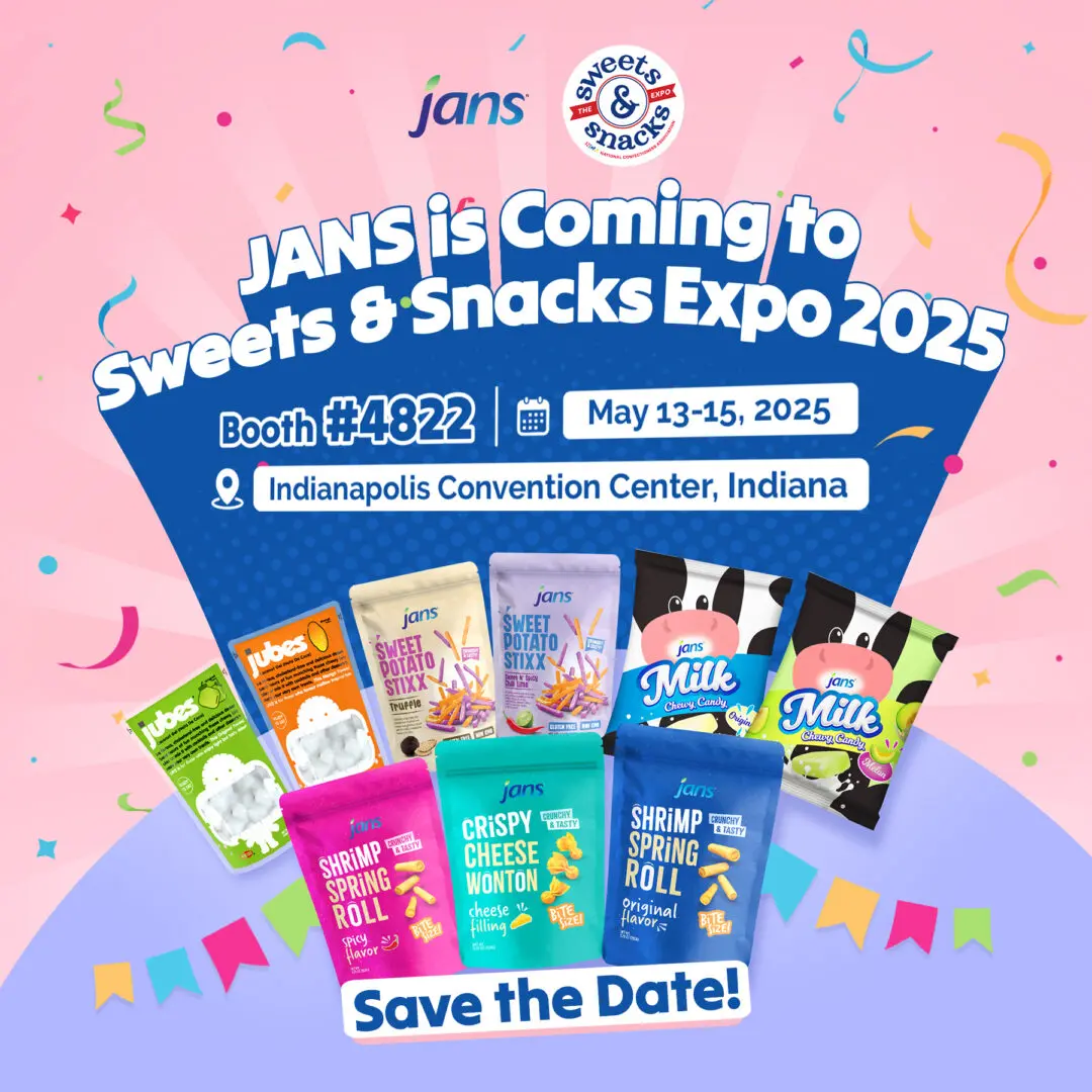 Jans & Jubes are Coming to The 2025 Sweets & Snacks Expo, Booth #4822